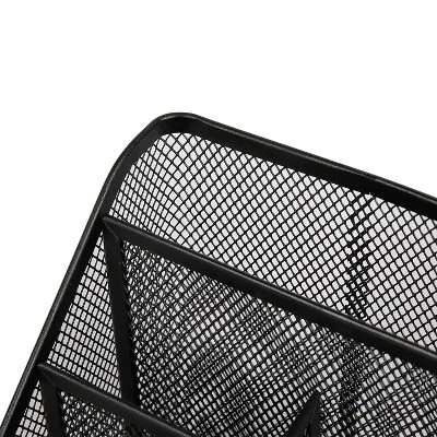 Mesh Medium Desktop Organizer Black - Brightroomâ„¢ - Image 2