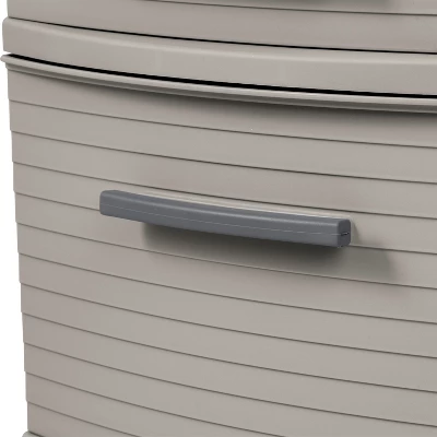 4 Drawer Weave Tower Dark Gray - Brightroomâ„¢: Plastic Storage Organizer, Portable Utility Drawers, Universal Storage - Image 7