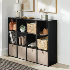 11" Cube Book Shelf Black - Brightroomâ„¢
