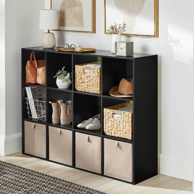 11" Cube Book Shelf Black - Brightroomâ„¢