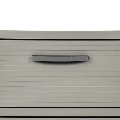 3 Drawer Storage Cabinet Gray - Brightroomâ„¢: Plastic Utility Storage Drawers, Universal Organization, No Assembly Required - Image 2