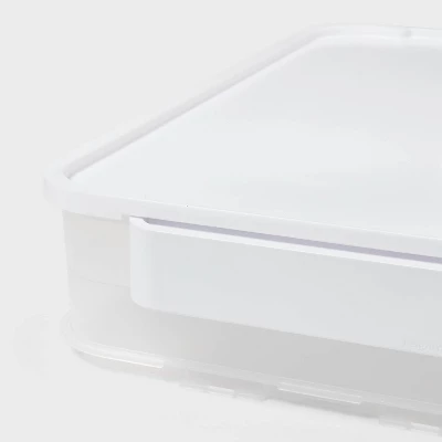 Click In Place Large Lid For Plastic Storage Bins For Home And Office Organization White - Brightroomâ„¢ - Image 2