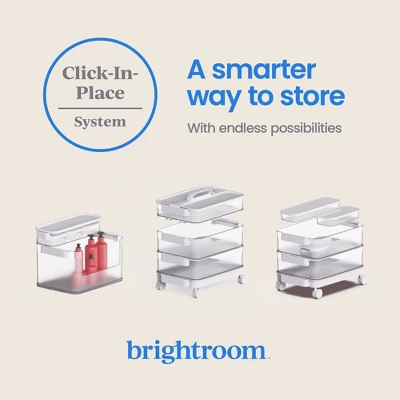 3pk Click In Place 30oz Insert Storage Containers White And Clear - Brightroomâ„¢ - Image 5