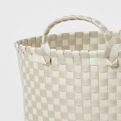 Woven Plastic Floor Basket - Brightroomâ„¢ - Image 2