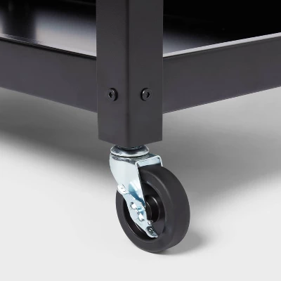 3 Tier Metal Rolling Service Cart - Brightroomâ„¢ - Image 2