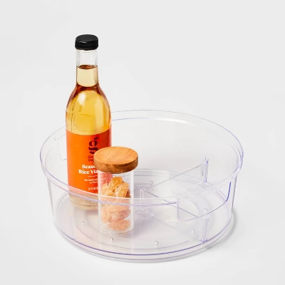 Plastic Lazy Susan Turn Table 11" - Brightroomâ„¢: Clear Pantry & Cabinet Organizer - Image 2