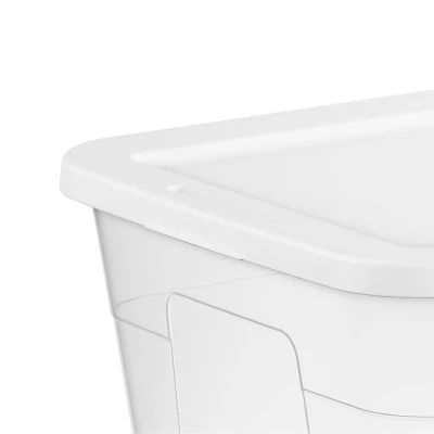 56qt Clear Non-Latching Storage Box With White Lid - Brightroomâ„¢ - Image 7