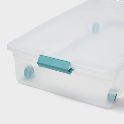 60qt Underbed Storage Bin With Latches - Brightroomâ„¢ - Image 2