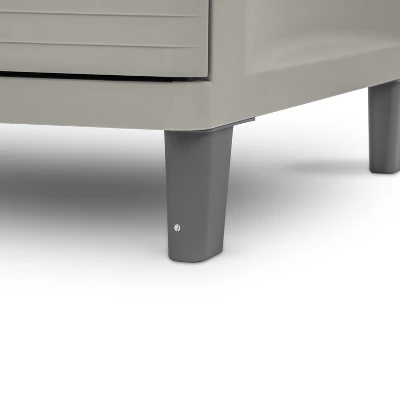 3 Drawer Storage Cabinet Gray - Brightroomâ„¢: Plastic Utility Storage Drawers, Universal Organization, No Assembly Required - Image 4